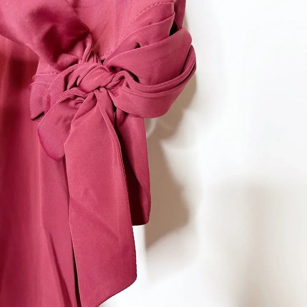 LAFAYETTE 148 Noor V-Neck Tie Sleeve Shift Dress  - Picture 10 of 10